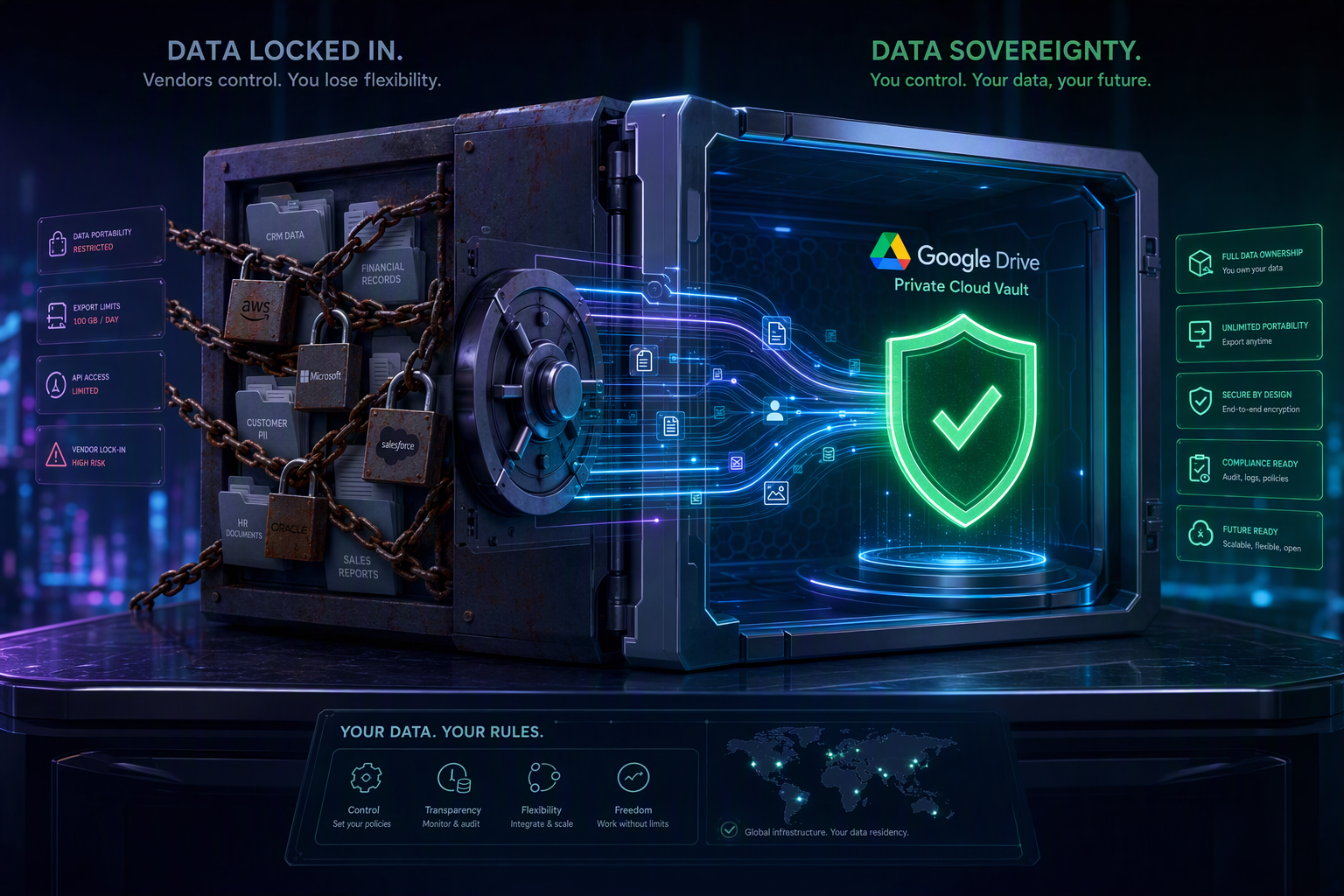 Kedaulatan Data Google Drive vs Vendor Lock-In
