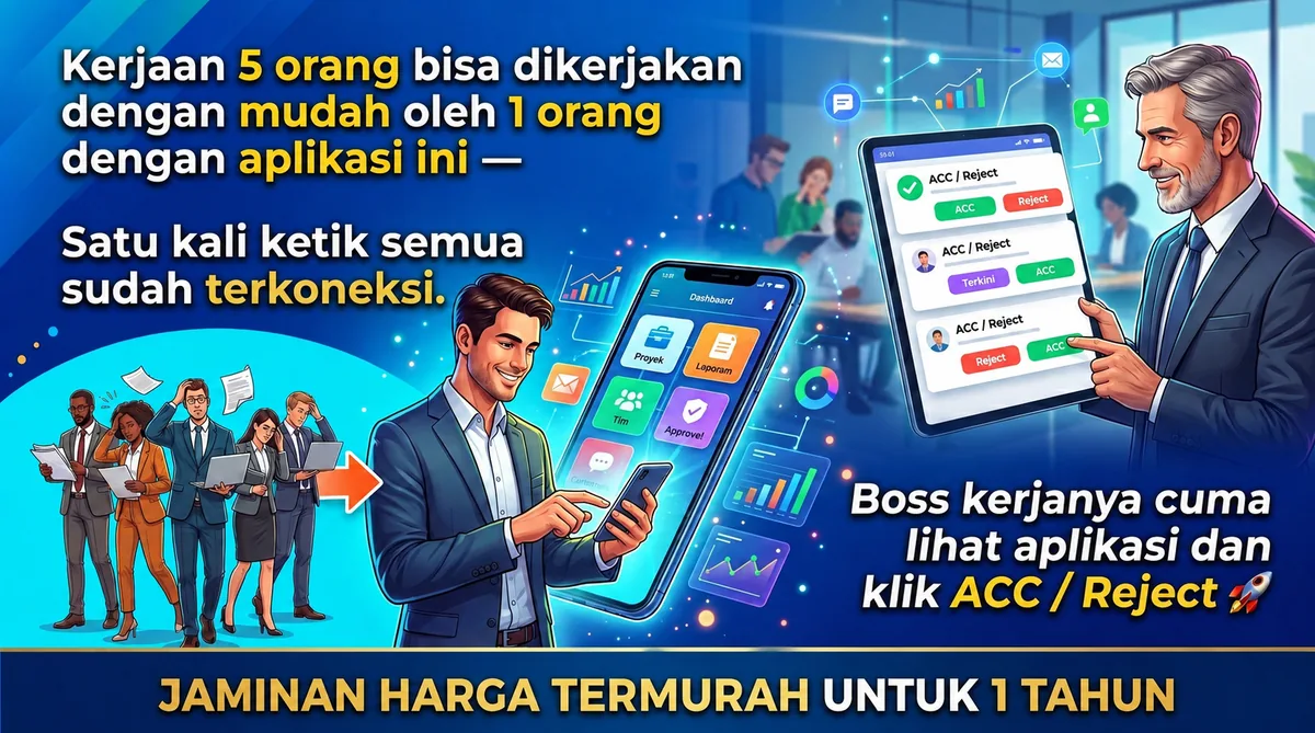 Satu aplikasi untuk menghubungkan pekerjaan tim dan persetujuan bisnis